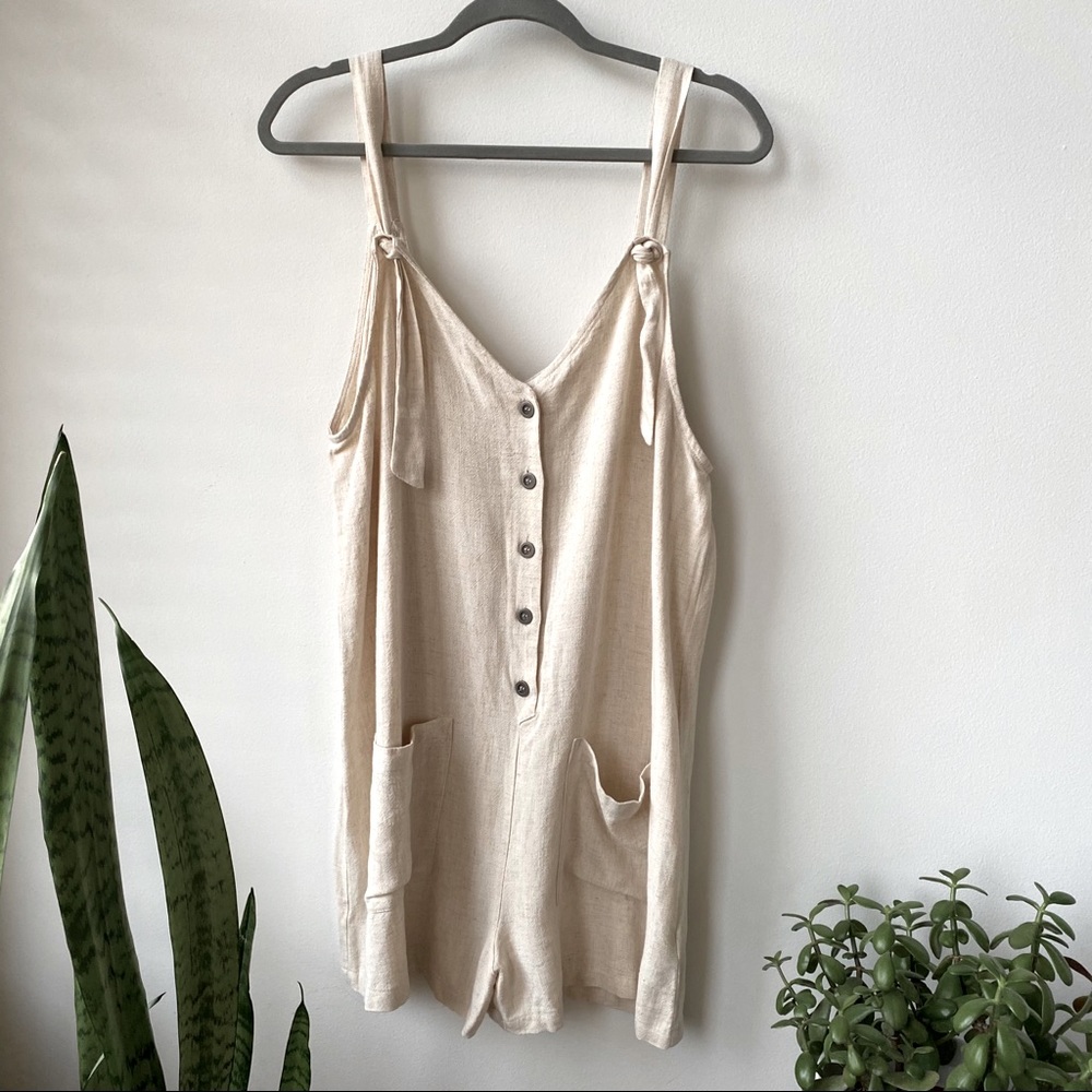 Lost & Wander Linen Blend Romper